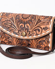 ADBGA383 American Darling Hand Tooled Genuine Leather Women Bag Western Handbag Purse
