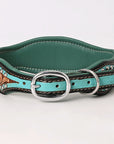 HILASON Western Genuine Leather Heavy Duty Dog Collar Floral Tooled