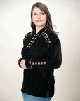 American Darling Velvet Women shirt dress Tunic Ladies girl Top