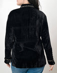 American Darling Velvet Women shirt dress Tunic Ladies girl Top