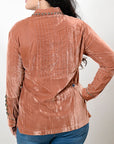 American Darling Velvet Women shirt dress Tunic Ladies girl Top