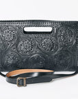 American Darling Clutch Hand Tooled Genuine Leather women bag western handbag purse