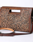 American Darling Clutch Hand Tooled Genuine Leather women bag western handbag purse