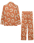 Rust Horseshoe Boy's Western Pajama Set