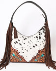 ADBGA390 American Darling Hand Tooled Hair On Genuine Leather Women Bag Western Handbag Purse