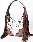 ADBGA390 American Darling Hand Tooled Hair On Genuine Leather Women Bag Western Handbag Purse