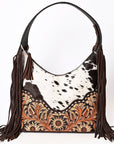 ADBGA391 American Darling Hand Tooled Hair On Genuine Leather Women Bag Western Handbag Purse