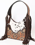 ADBGA391 American Darling Hand Tooled Hair On Genuine Leather Women Bag Western Handbag Purse