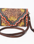 American Darling Hand Tooled Genuine Leather Women Bag Western Handbag Purse