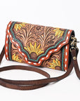 American Darling Hand Tooled Genuine Leather Women Bag Western Handbag Purse