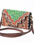 American Darling Hand Tooled Genuine Leather Women Bag Western Handbag Purse