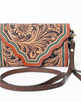 American Darling Hand Tooled Genuine Leather Women Bag Western Handbag Purse