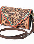 American Darling Hand Tooled Genuine Leather Women Bag Western Handbag Purse