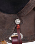 Hilason Western Horse Flex Tree Barrel Trail In Suede Leather Saddle Brown