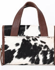 American Darling ADBGA395 Briefcase Hand Tooled Hair-On Genuine Leather Women Bag Western Handbag Purse