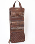 American Darling ADBGA395 Briefcase Hand Tooled Hair-On Genuine Leather Women Bag Western Handbag Purse