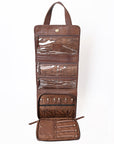 American Darling ADBGA395 Briefcase Hand Tooled Hair-On Genuine Leather Women Bag Western Handbag Purse