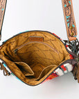 American Darling Cross Body Hand Tooled Saddle Blanket Genuine Leather Women Bag Western Handbag Purse