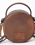 American Darling Canteen Hand Tooled Genuine Leather Women Bag Western Handbag Purse