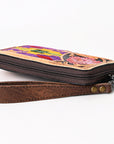 American Darling Organiser Hand Tooled Saddle Blanket Genuine Leather Women Bag Western Handbag Purse