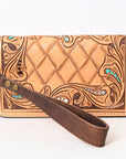 American Darling Organiser Hand Tooled Saddle Blanket Genuine Leather Women Bag Western Handbag Purse