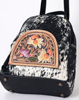 American Darling Hand Tooled Hair On Genuine Leather Women Bag Western Handbag Purse