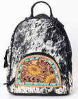 American Darling Hand Tooled Hair On Genuine Leather Women Bag Western Handbag Purse