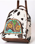 American Darling Hand Tooled Hair On Genuine Leather Women Bag Western Handbag Purse