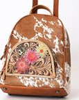 American Darling Hand Tooled Hair On Genuine Leather Women Bag Western Handbag Purse