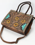 American Darling Tote Hand Tooled Genuine Leather women bag western handbag purse