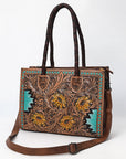 American Darling Tote Hand Tooled Genuine Leather women bag western handbag purse