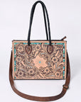 American Darling Tote Hand Tooled Genuine Leather women bag western handbag purse