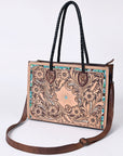 American Darling Tote Hand Tooled Genuine Leather women bag western handbag purse