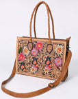 American Darling Tote Hand Tooled Genuine Leather women bag western handbag purse
