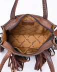 American Darling Tote Hand Tooled Hair-On Genuine Leather women bag western handbag purse
