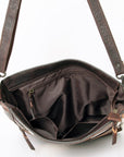 OHLAY MESSENGER Hair-on Genuine Leather women bag western handbag purse