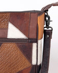 OHLAY MESSENGER Hair-on Genuine Leather women bag western handbag purse