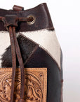 OHLAY KBZ102 DUFFEL Hand Tooled Hair-on Genuine Leather women bag western handbag purse