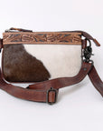 SKBZ103 Ohlay Western Genuine Hair-On Leather Hand Tooled Women Crossbody Bags