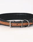 HILASON Western Genuine Leather Heavy Duty Hand Painted Dog Collar