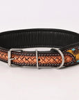 HILASON Western Genuine Leather Heavy Duty Hand Painted Dog Collar