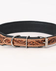 HILASON Western Genuine Leather Heavy Duty Hand Painted Dog Collar