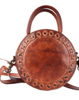 Never Mind Nmbgm136A Canteen Vintage Handmade Genuine Cowhide Leather Women Bag Western Handbag Purse