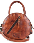 Never Mind Nmbgm136A Canteen Vintage Handmade Genuine Cowhide Leather Women Bag Western Handbag Purse