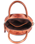 Never Mind Nmbgm136A Canteen Vintage Handmade Genuine Cowhide Leather Women Bag Western Handbag Purse
