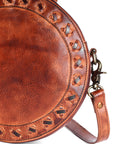 Never Mind Nmbgm136A Canteen Vintage Handmade Genuine Cowhide Leather Women Bag Western Handbag Purse