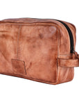 Never Mind Nmbgm137A Toiletry Vintage Handmade Genuine Cowhide Leather Women Bag Western Handbag Purse