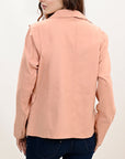 ADBZ037 Genuine leather Hand tooled hand carved Women Blazer dress jacket ladies Girl