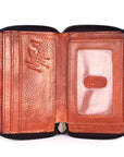 Never Mind Nmbgm146B Wallet Vintage Handmade Genuine Cowhide Leather Women Bag Western Handbag Purse