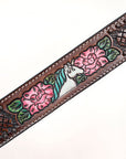 Comfytack H. Floral Hand Painted Genuine Leather Breast Collar